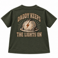 Daddy Keeps the Lights On Kids Tee